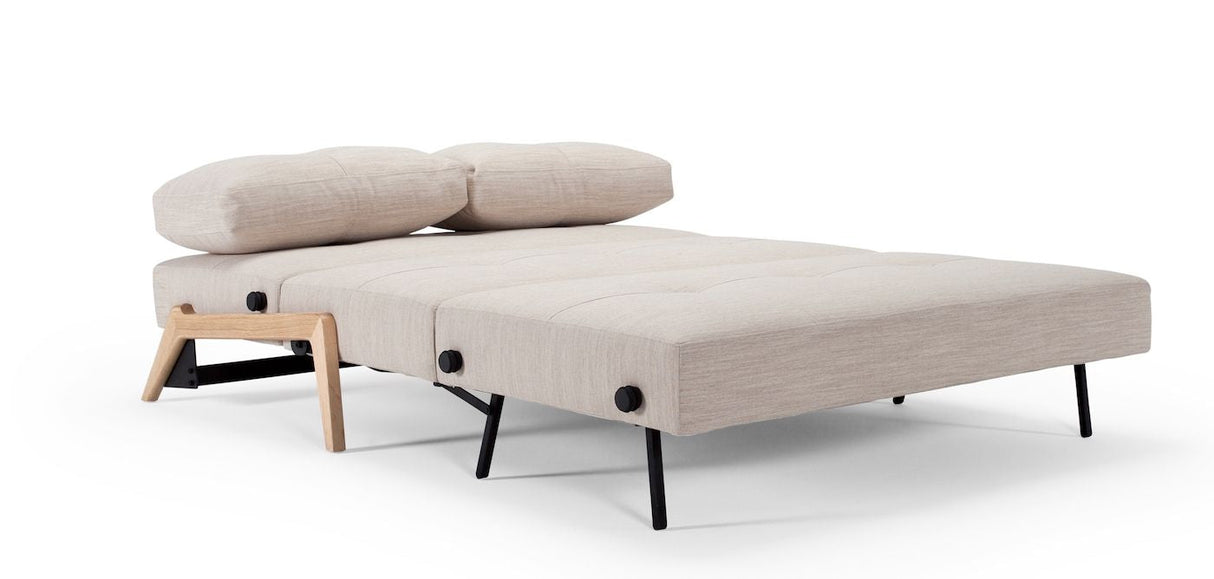 Cubed 140 Sovesofa m. Egeben, Sand Grå - UNOLIVING.COM