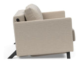 Cubed 140 Sovesofa m. armlæn, Blida/Sand Grey - UNOLIVING.COM