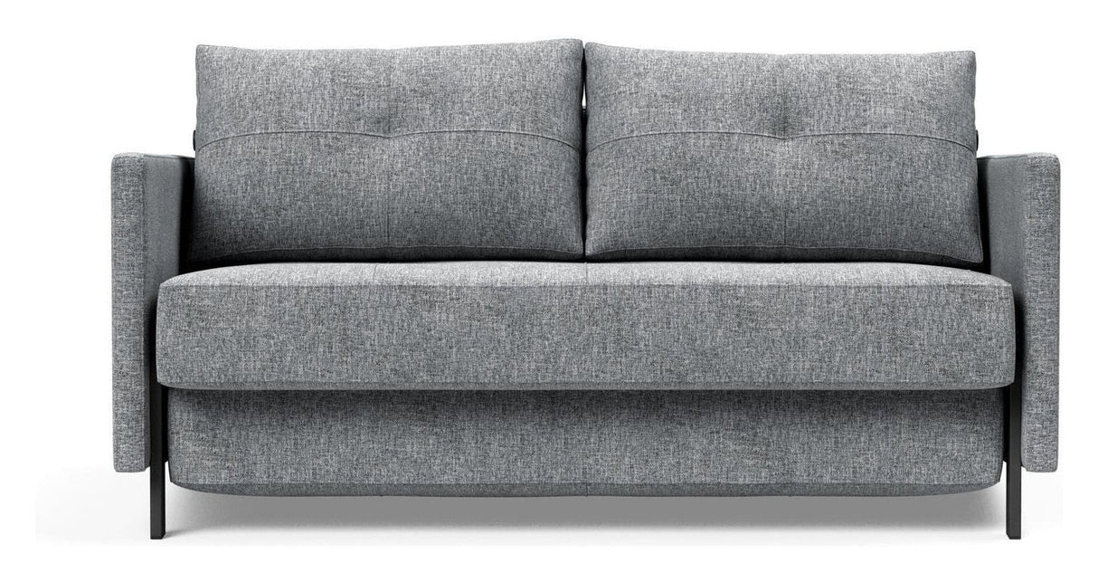 Cubed 140 Sovesofa m. armlæn, Twist/Granite - UNOLIVING.COM