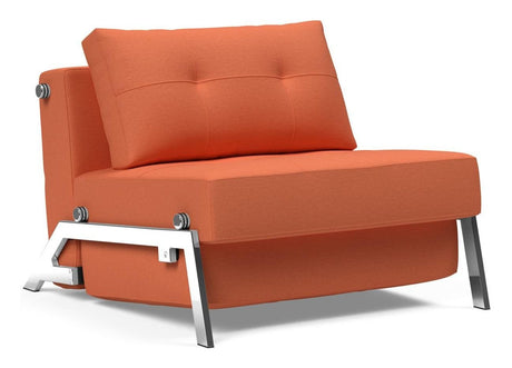 Cubed 90 Chrome Loungestol, Argus/Rust - UNOLIVING.COM