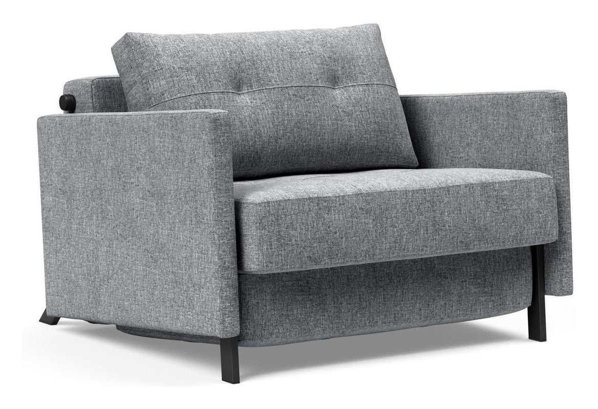 Cubed 90 Loungestol m. armlæn, Twist/Granite - UNOLIVING.COM