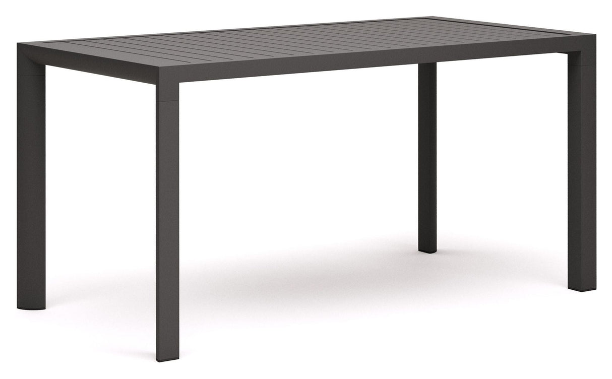 Culip Havebord, Grå alu, 75x77x150 - UNOLIVING.COM