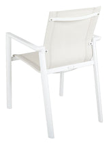 Delia Havestol m. arm, Hvid / offwhite textiline - UNOLIVING.COM