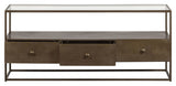 Depart TV - bord 115x40 - Antik messing - UNOLIVING.COM