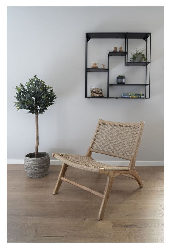 Derby Loungestol, Teak og polyrattan - UNOLIVING.COM