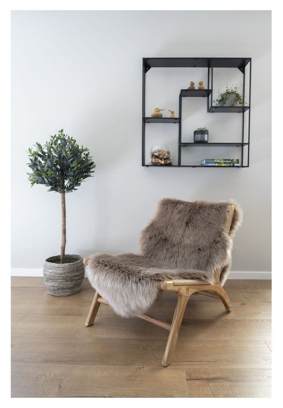 Derby Loungestol, Teak og polyrattan - UNOLIVING.COM