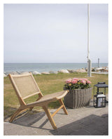 Derby Loungestol, Teak og polyrattan - UNOLIVING.COM