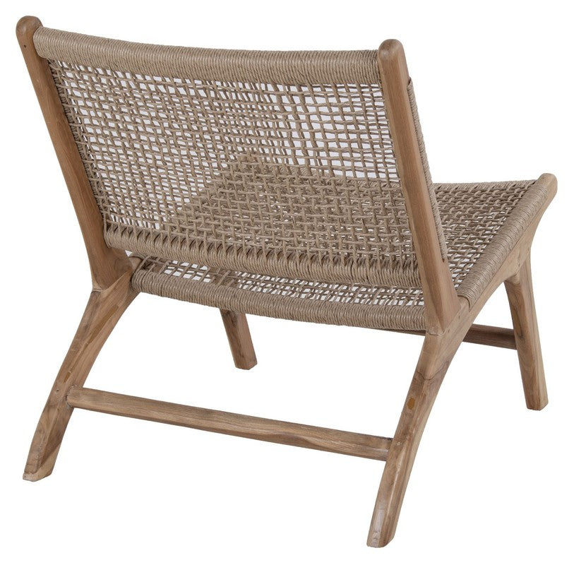 Derby Loungestol, Teak og polyrattan - UNOLIVING.COM