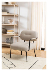 Dillon Loungestol, Beige stof - UNOLIVING.COM