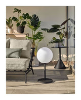 Dinesh LED Bordlampe Hvid/Sort Stål - UNOLIVING.COM