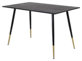 Dipp Spisebord, Sort finér m. messing, 120x85 - UNOLIVING.COM