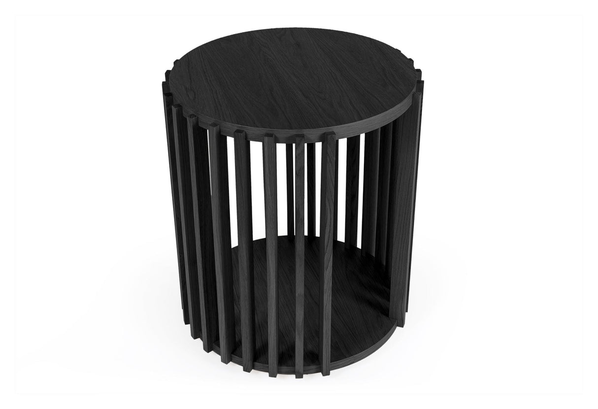 Drum Sidebord, Ø53 , Sort - UNOLIVING.COM