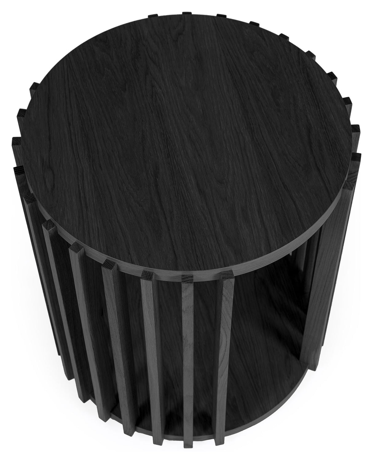 Drum Sidebord, Ø53 , Sort - UNOLIVING.COM