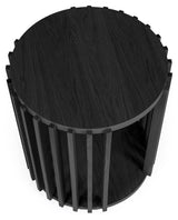 Drum Sidebord, Ø53 , Sort - UNOLIVING.COM