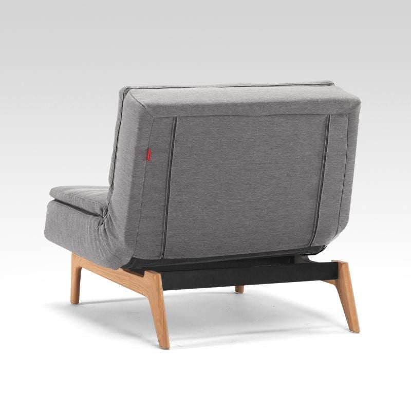 Dublexo Eik Loungestol, Charcoal - UNOLIVING.COM