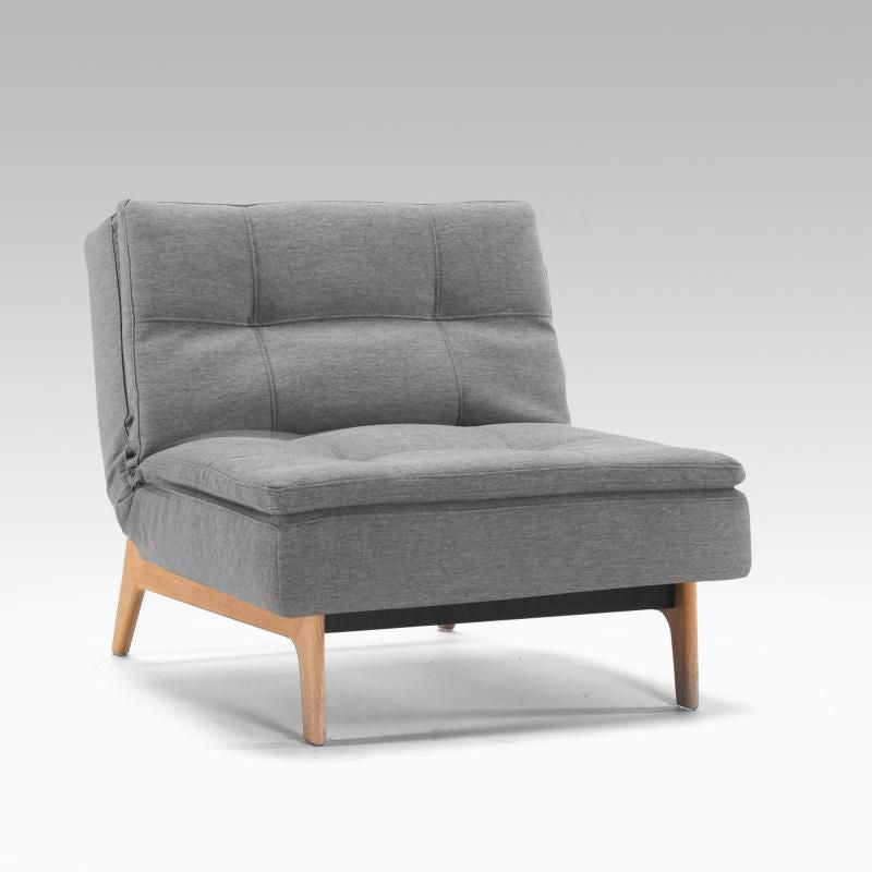 Dublexo Eik Loungestol, Charcoal - UNOLIVING.COM