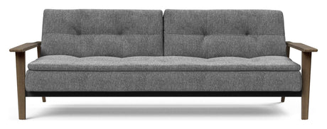 Dublexo Frej Sovesofa, Røget eg, Natur, Twist Charcoal - UNOLIVING.COM