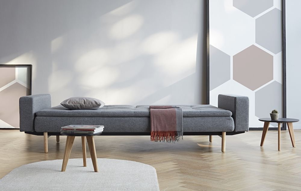 Dublexo Stem Sovesofa m. armlæn, Twist/Charcoal - UNOLIVING.COM