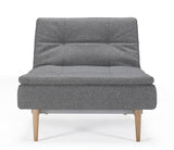 Dublexo Styletto Loungestol, Twist/Charcoal - UNOLIVING.COM