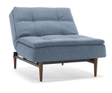 Dublexo Styletto Loungestol m. røget egeben, Soft/Indigo - UNOLIVING.COM