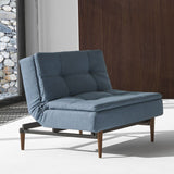 Dublexo Styletto Loungestol m. røget egeben, Soft/Indigo - UNOLIVING.COM