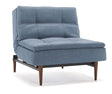 Dublexo Styletto Loungestol m. røget egeben, Soft/Indigo - UNOLIVING.COM