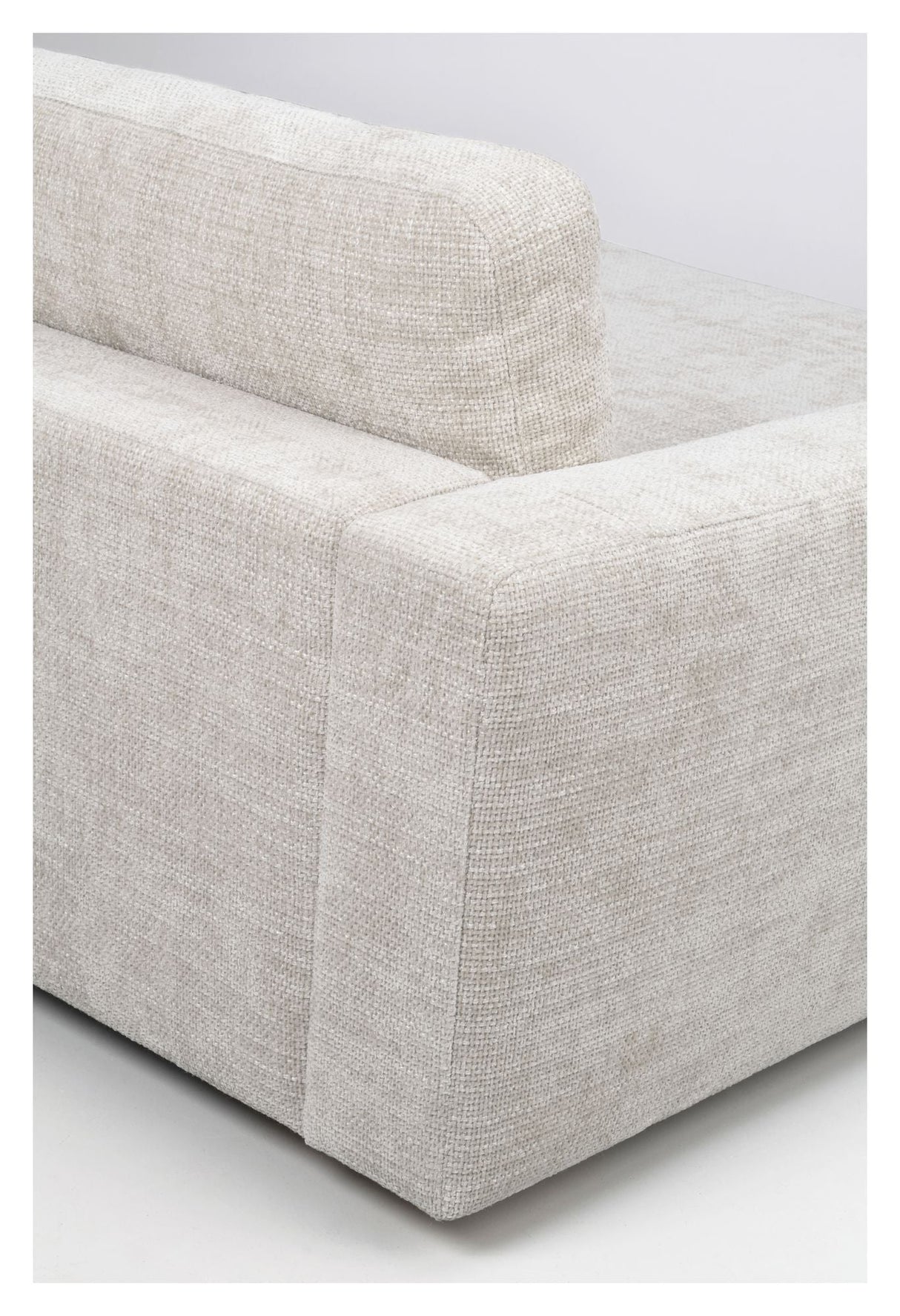 Duncan Sofa 3 - pers., Lysegråt stof - UNOLIVING.COM