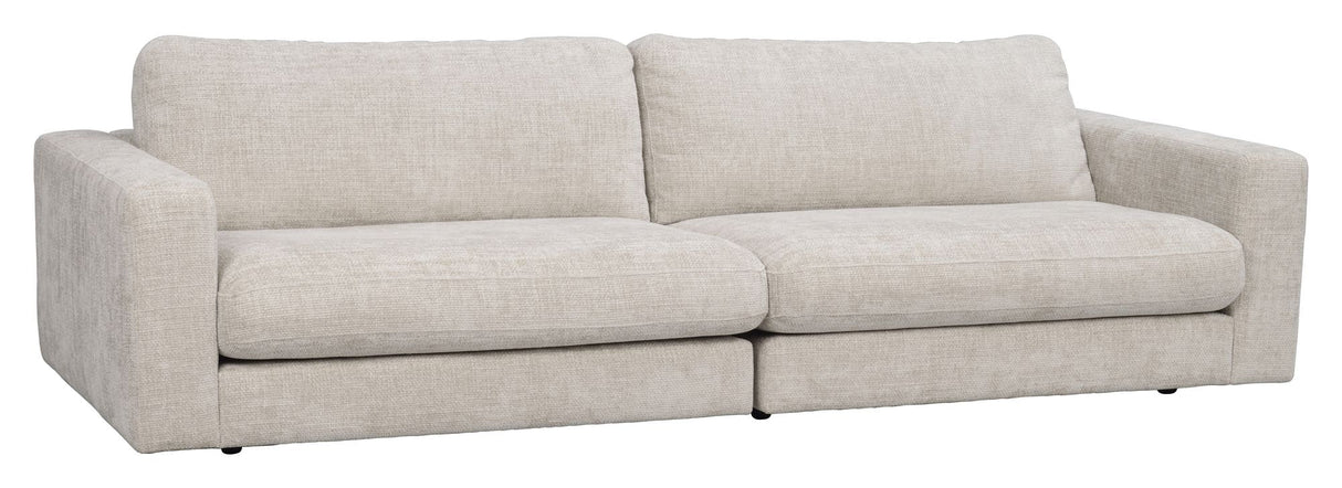 Duncan Sofa 3 - pers., Lysegråt stof - UNOLIVING.COM