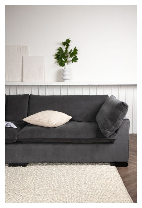 Durham 3 - pers sofa - Mørkegrå - UNOLIVING.COM