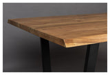 Dutchbone Aka Spisebord Acacia/Sort, 200x90 - UNOLIVING.COM