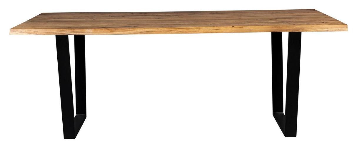 Dutchbone Aka Spisebord Acacia/Sort, 200x90 - UNOLIVING.COM