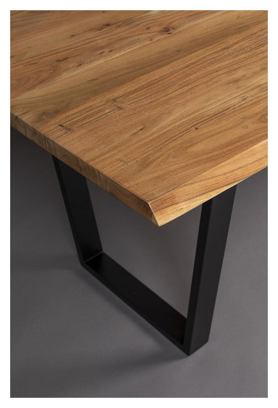 Dutchbone Aka Spisebord Acacia/Sort, 220x90 - UNOLIVING.COM