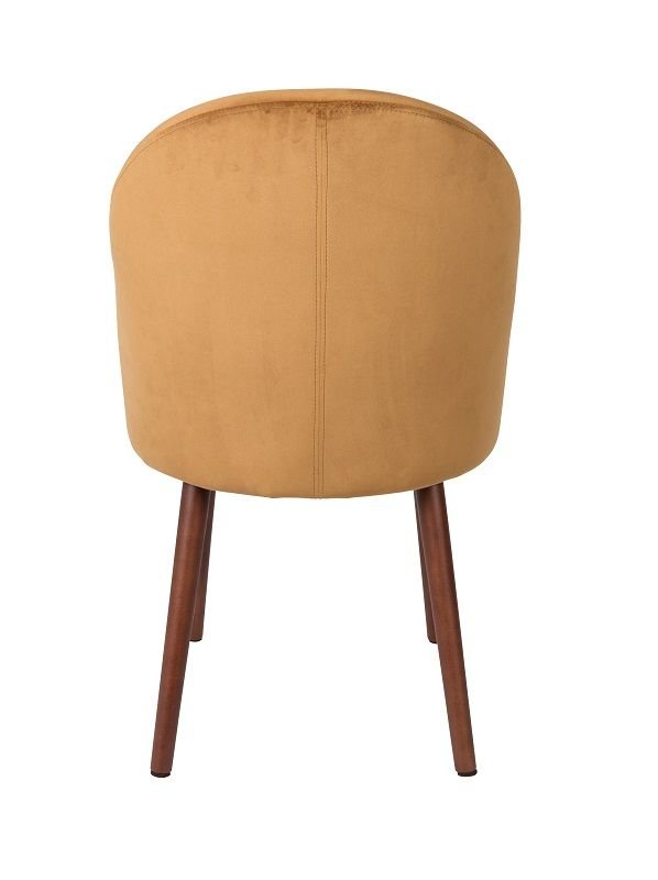 Dutchbone Barbara Spisebordsstol, Camel velour - UNOLIVING.COM