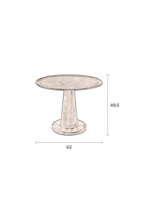 Dutchbone Brute Sidebord Ø63, Messing farvet - UNOLIVING.COM