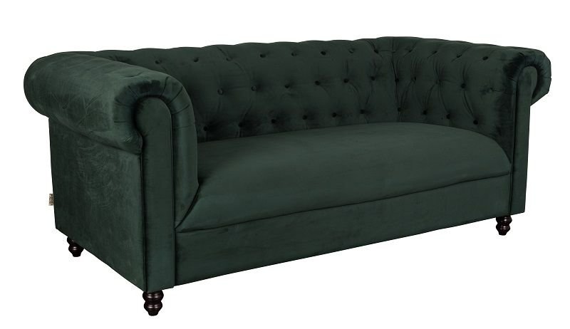 Dutchbone Chester 2 - pers. Sofa Mørk Grøn - UNOLIVING.COM