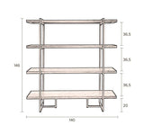 Dutchbone Class Reol m/stålramme Acacia finer - UNOLIVING.COM