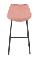 Dutchbone Franky barstol, Old pink velour, SH: 65cm - UNOLIVING.COM