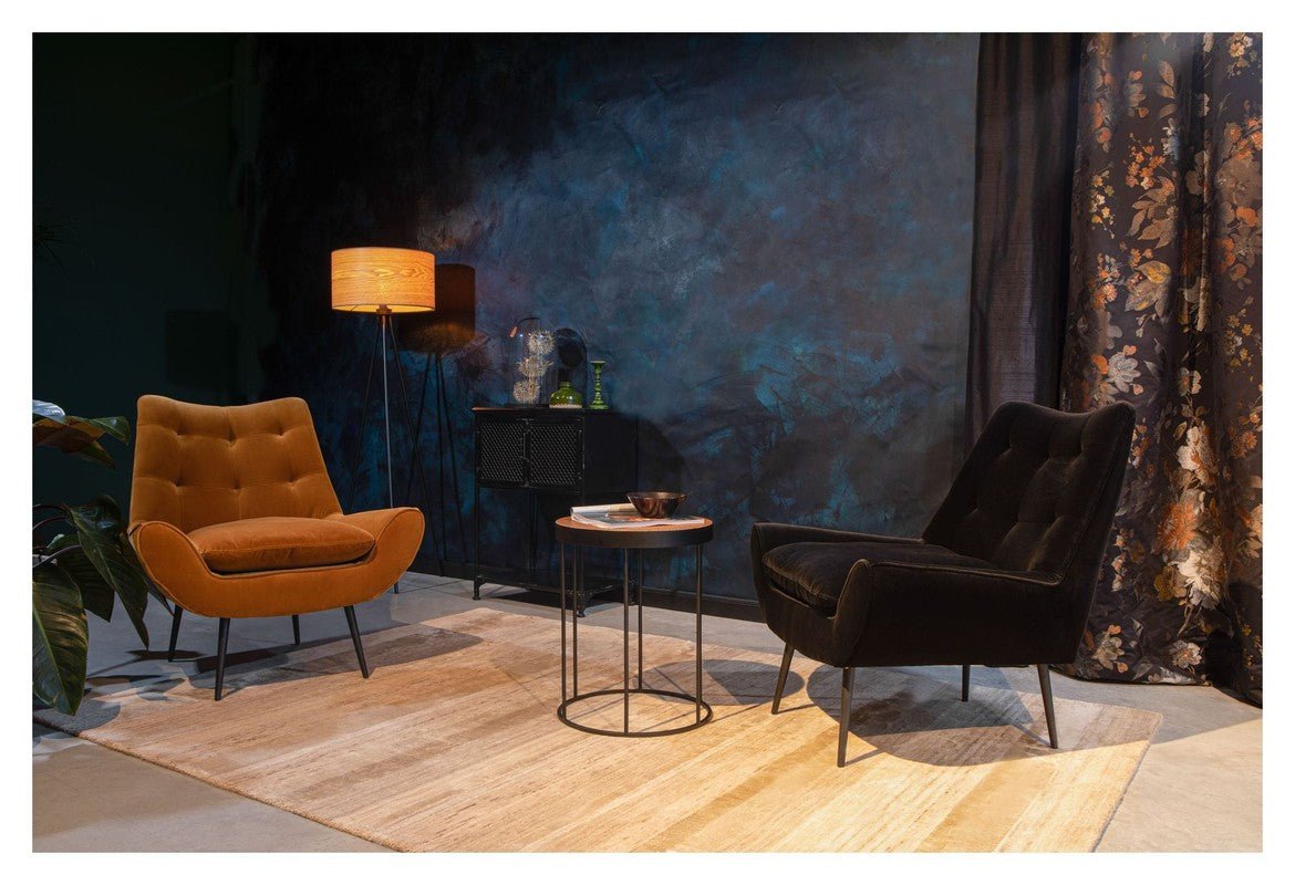 Dutchbone Glodis Loungestol, Nero - UNOLIVING.COM