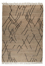 Dutchbone Ishank Tæppe - Brun/Sort, 240x170 - Unoliving.com