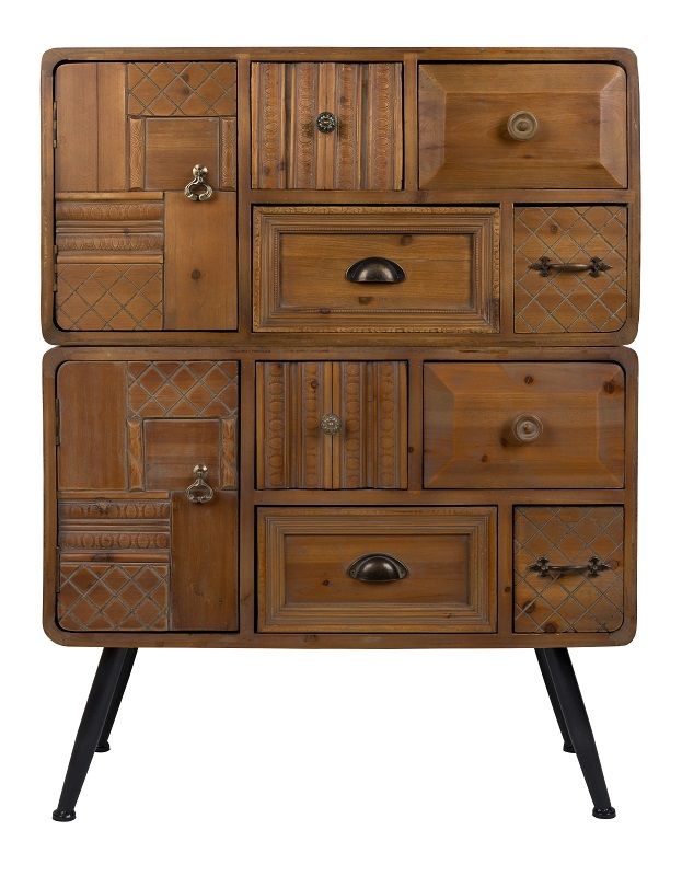 Dutchbone Jove Vintage Entreskab Brun - Unoliving.com