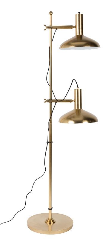 Dutchbone Karish Gulvlampe Messing - Unoliving.com