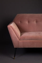 Dutchbone Kate 2-pers. Sofa Pink, clay - Unoliving.com