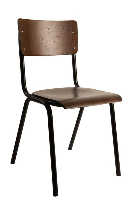 Dutchbone Scuola Spisebordsstol Finér - Unoliving.com