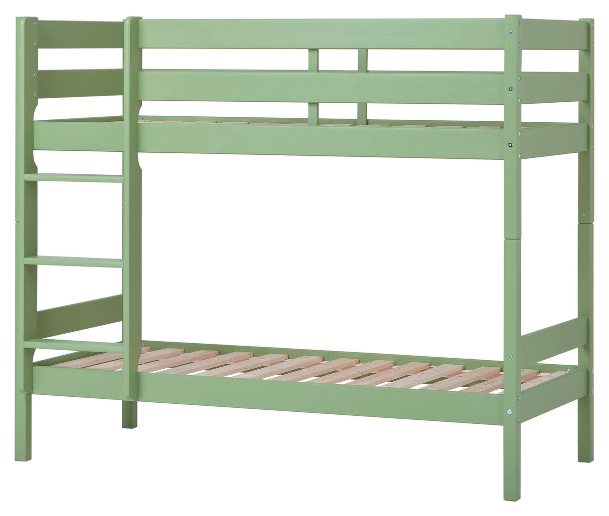 ECO Comfort køjeseng inkl. lamelbund 70x160 cm, Pale Green - Unoliving.com