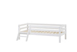 ECO Dream Juniorseng n. stige og sengehest 70x160, Hvid - Unoliving.com