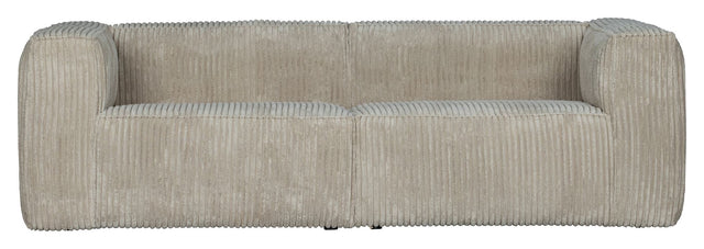 Woood Bean 3,5-pers. Sofa i bred fløjl, Natur - Unoliving.com