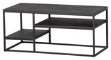 Woood Febe Sofabord - Sort Metal, 90x45 - Unoliving.com