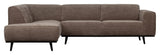 Statement Sofa m. venstrevendt Chaiselong, Taupe - Unoliving.com