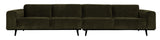 Statement XL 4-pers. Modulsofa - Warm Green - Unoliving.com