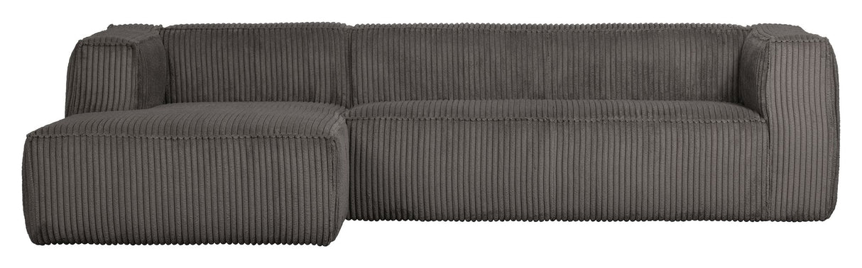 Woood Bean 3-pers. Sofa m. venstrevendt Chaiselong, Terrazzo Fløjl - Unoliving.com